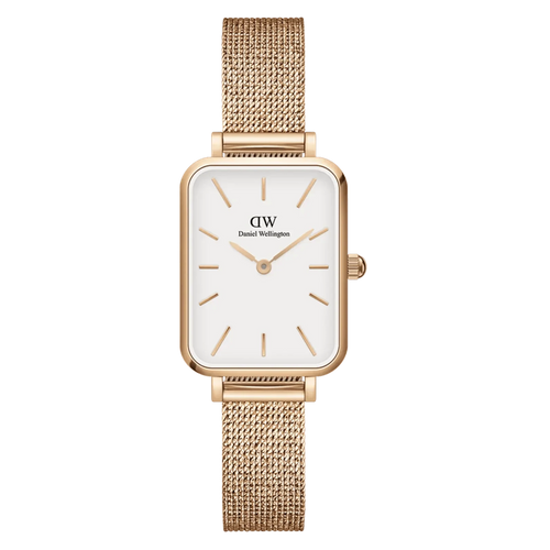 Daniel Wellington Ladies Rose Gold Quadro Watch Dw00100431