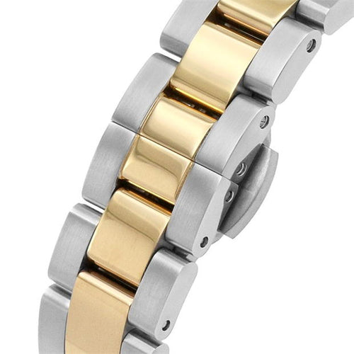 Daniel Wellington Ladies Two Tone Iconic Link Lumine Watch Dw00100359