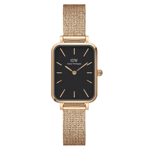 Daniel Wellington Ladies Rose Gold Quadro Watch Dw00100432