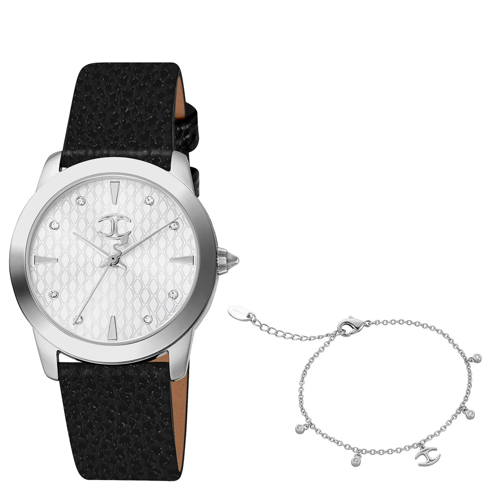 Just Cavalli Glam Creazione Leather Black