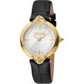 Just Cavalli Luce Leather Black Gold