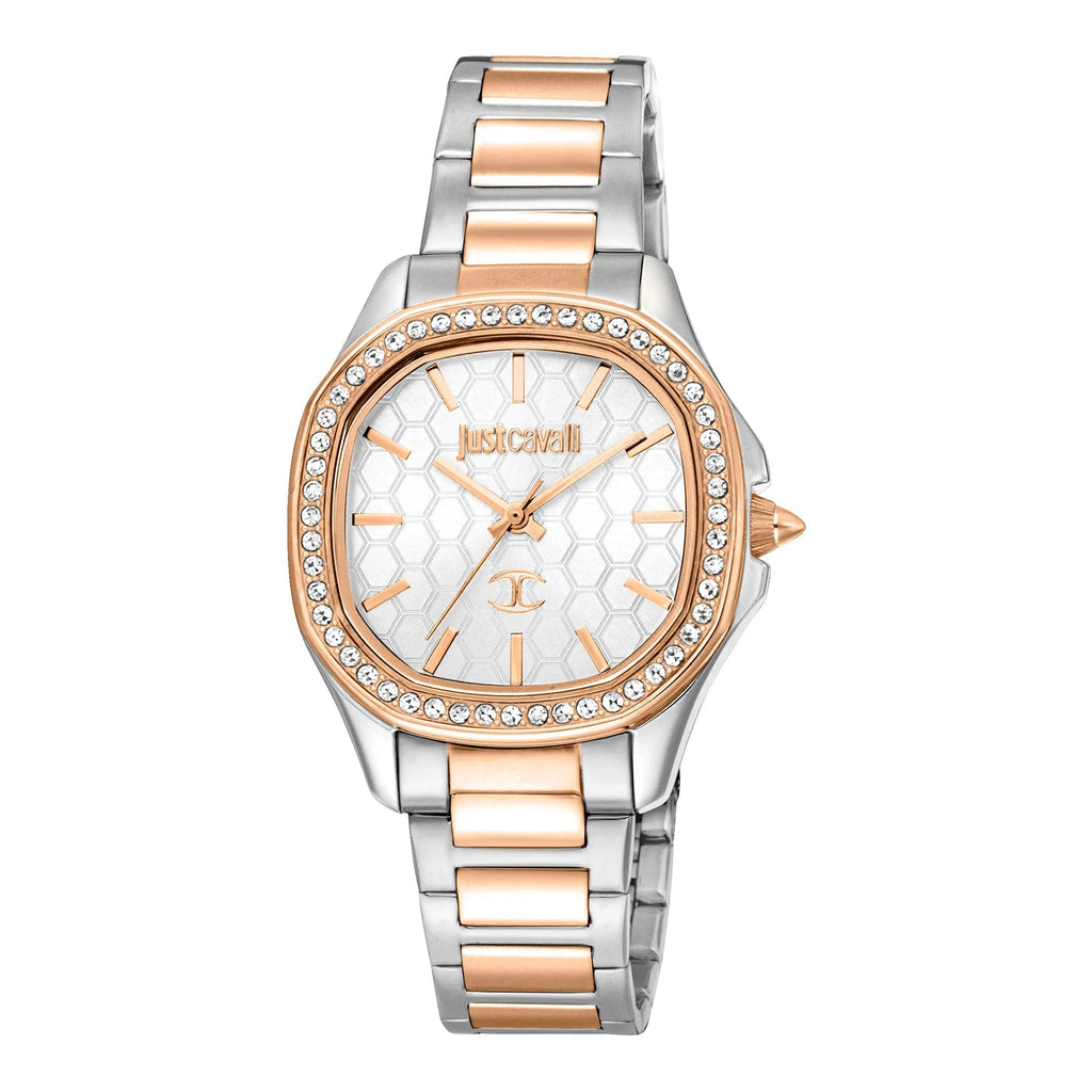 Just Cavalli Quadro Two Tones RG Silver