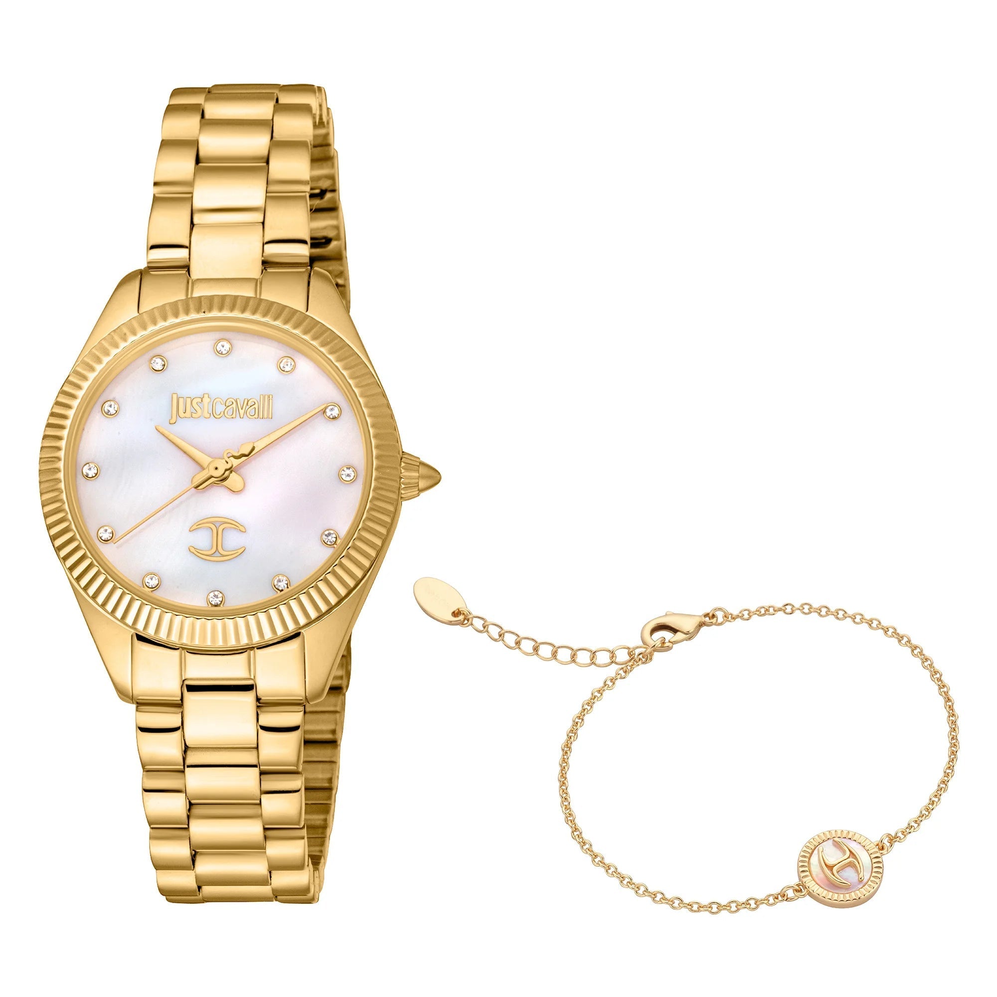 Just Cavalli Pacentro Yellow Gold MOP