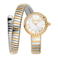 Just Cavalli Cerchio Snake Two Tones YG Silver Grey