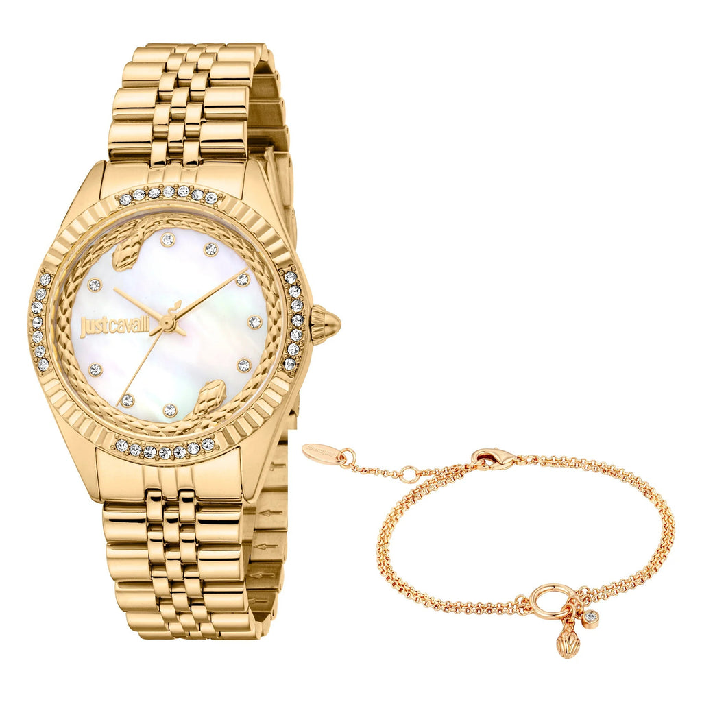 Just Cavalli Vittoria Glam Yellow Gold MOP
