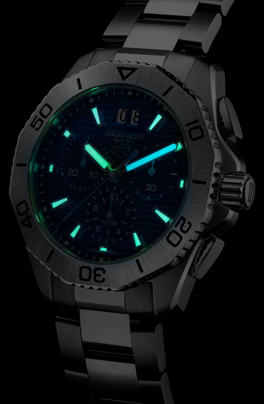 Tag Heuer Watch Aquaracer Quartz Chrono Cbp1113 Ba0627