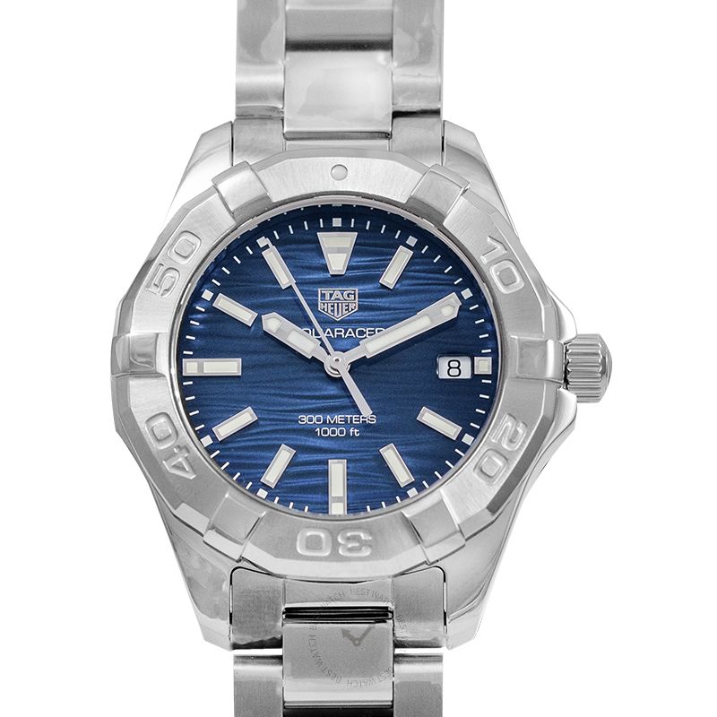Tag Heuer Aquaracer Blue Dial Silver Steel Strap Watch For Women Wbd131d Ba0748