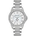 Bulova Marine Star Ladies Silver Watch 96r232