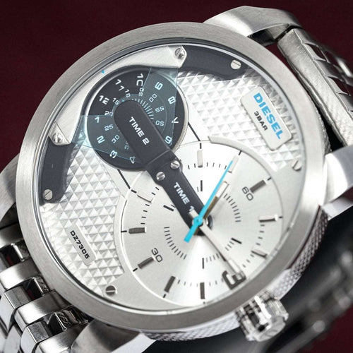 Diesel Dz7305 Men S Mini Daddy Silver Watch