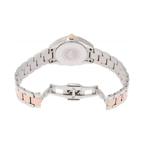 Emporio Armani Ar11029 Ladies Rose Gold Two Tone Watch