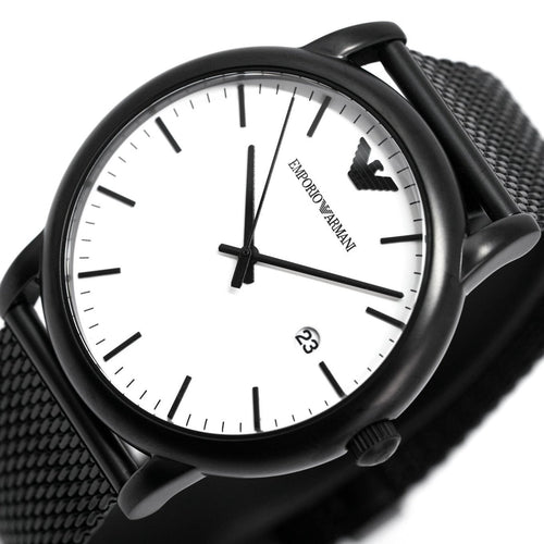 Emporio Armani Ar11046 Men S Luigi Black Pvd Watch