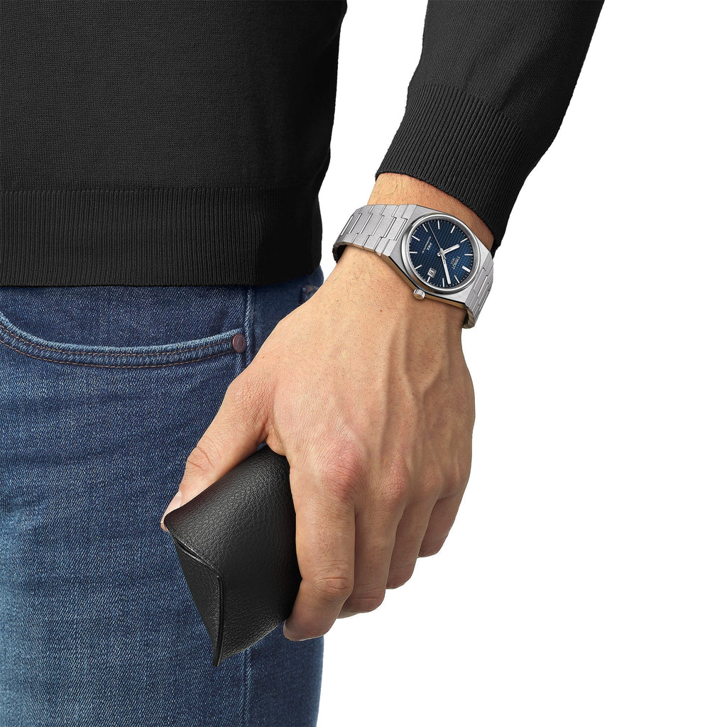 Tissot Prx Powermatic 80 Mens Blue Watch T1374071104100