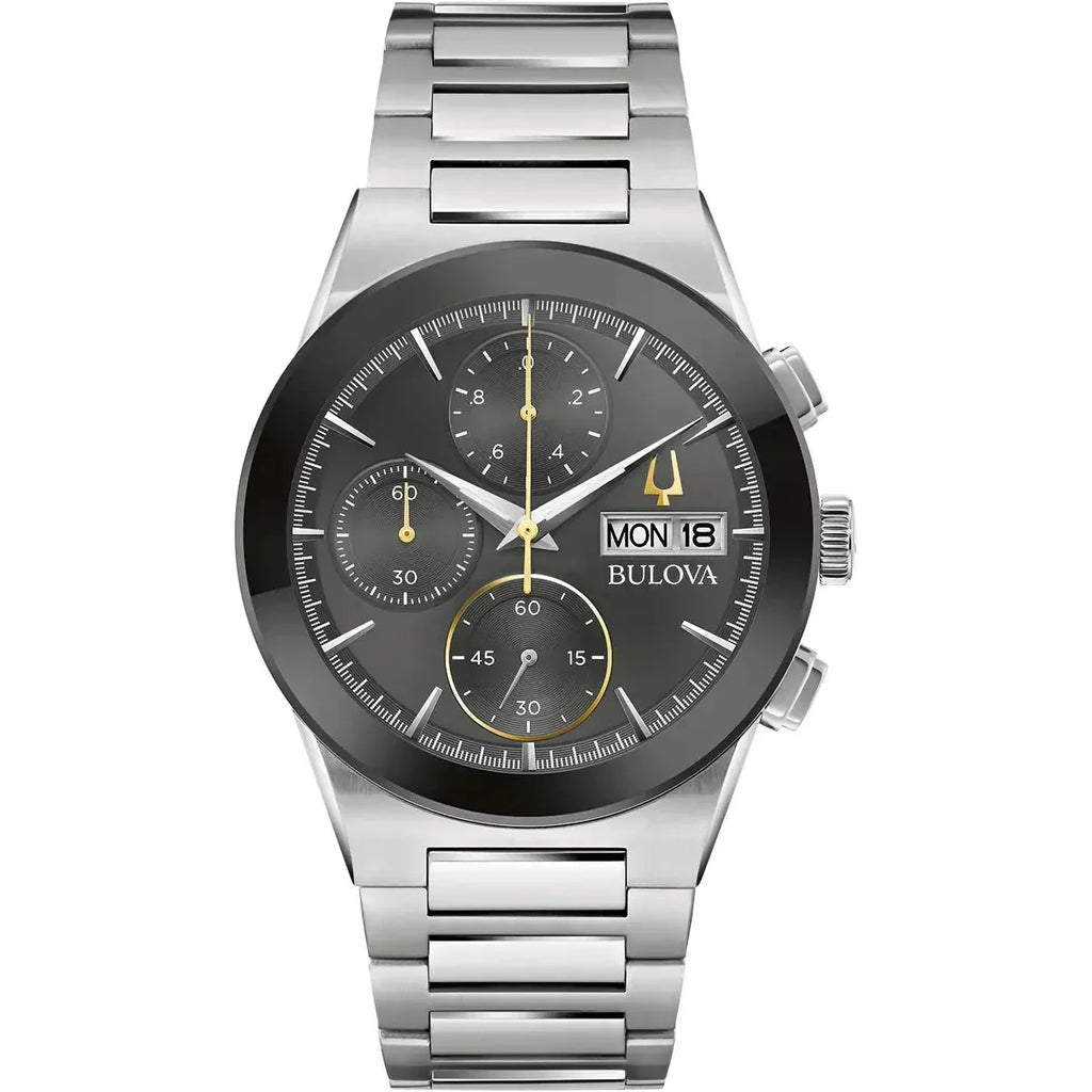 Bulova Millennia Mens Silver Watch 96c149