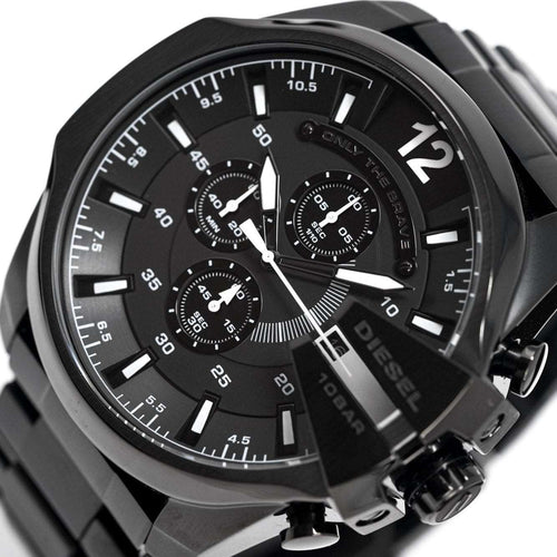 Diesel Dz4283 Men S Chronograph Mega Chief Black Pvd Watch