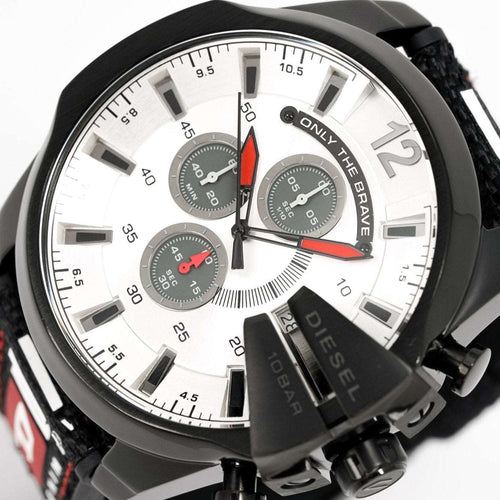 Diesel Dz4512 Men S Chronograph Mega Chief Black Grey Watch
