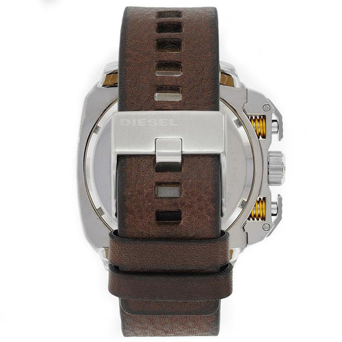 Diesel Dz7343 Men S Bamf Beige Leather Chronograph Watch