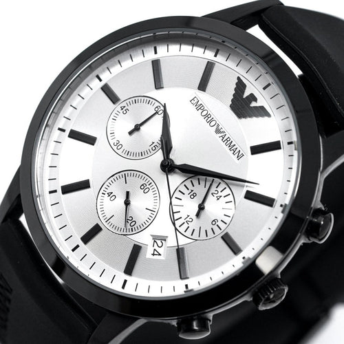 Emporio Armani Ar11048 Men S Luigi Chronograph Black Pvd Watch