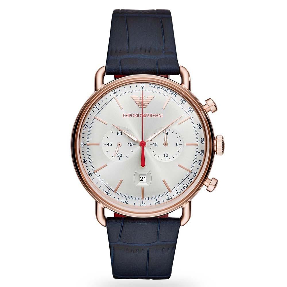 Emporio Armani Ar11123 Men S Blue Chronograph Watch