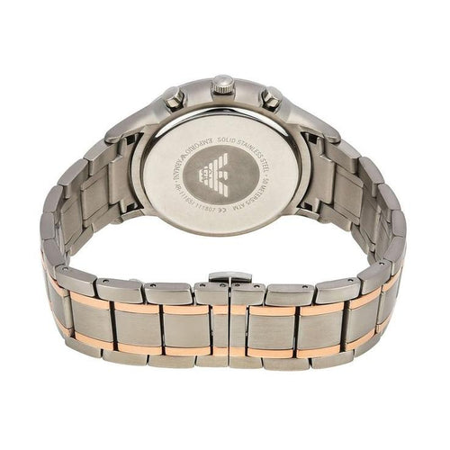 Emporio Armani Ar11165 Men S Renato Two Tone Chronograph Watch