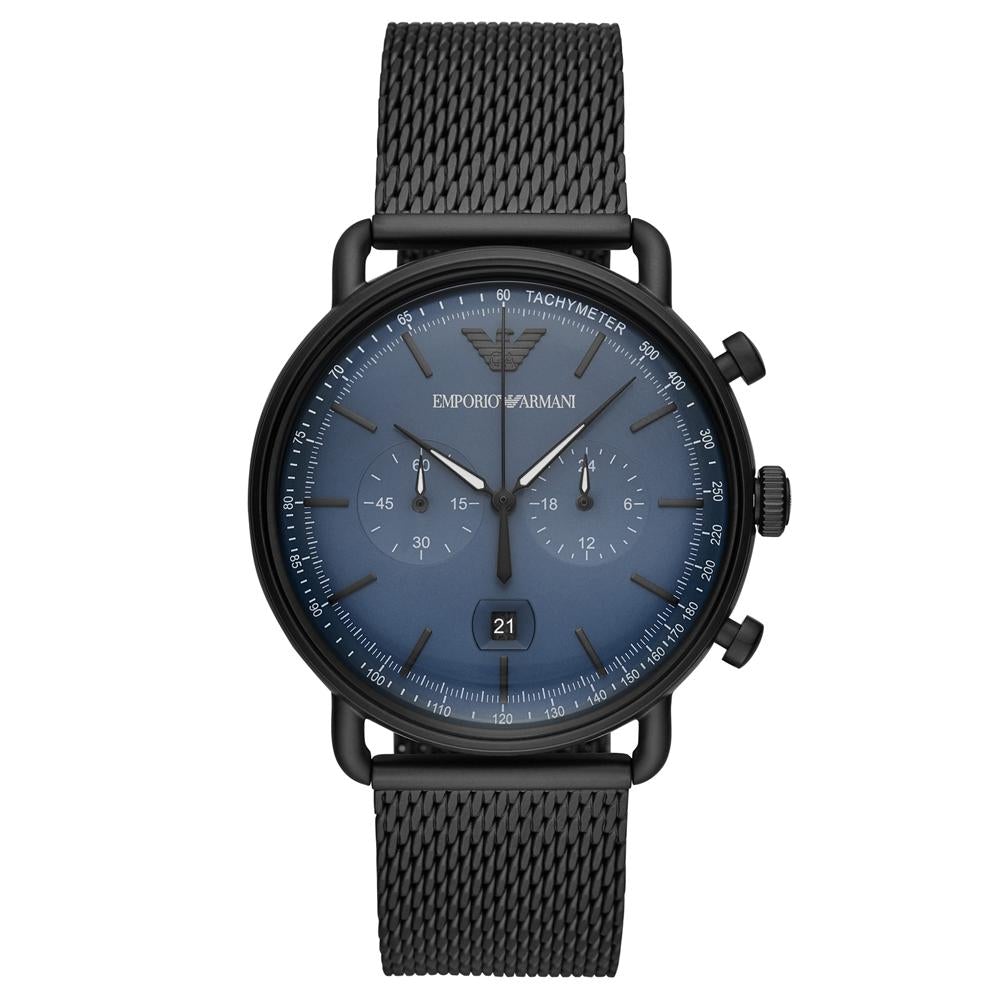 Emporio Armani Ar11201 Men S Aviator Black Watch