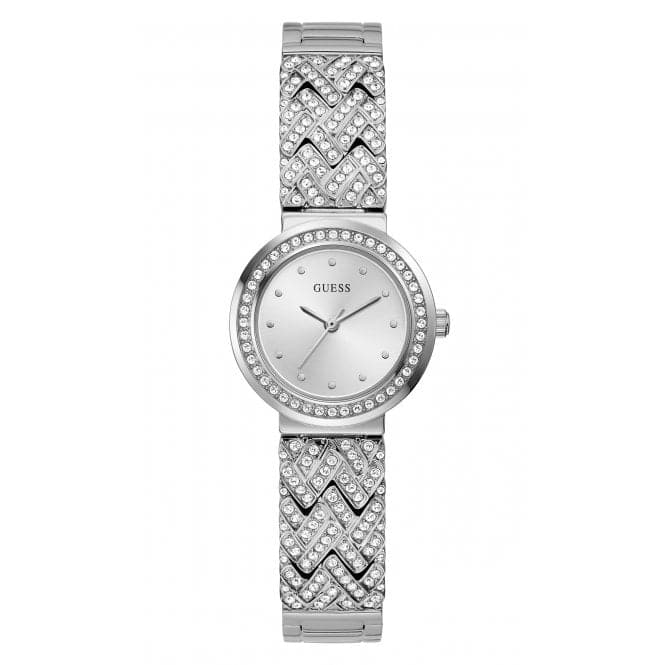 Guess Watches Ladies Treasure Stainless Steel Silver Watch Gw0476l1